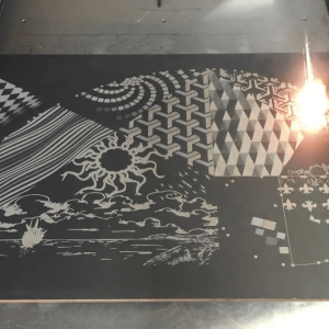 Gravure laser sur métal